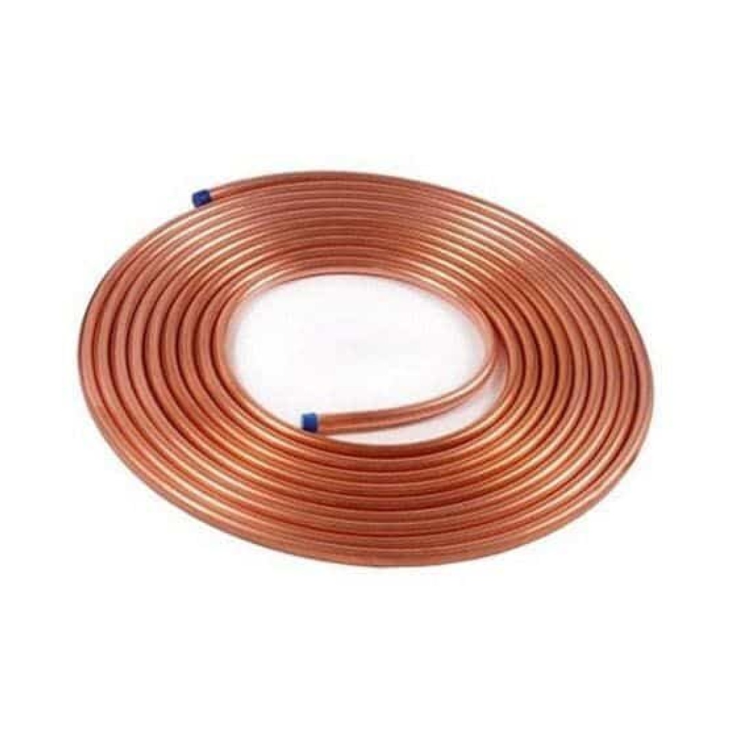 02 Metros Tubo Cano De Cobre Rolo 3/16 Para Linha Freios