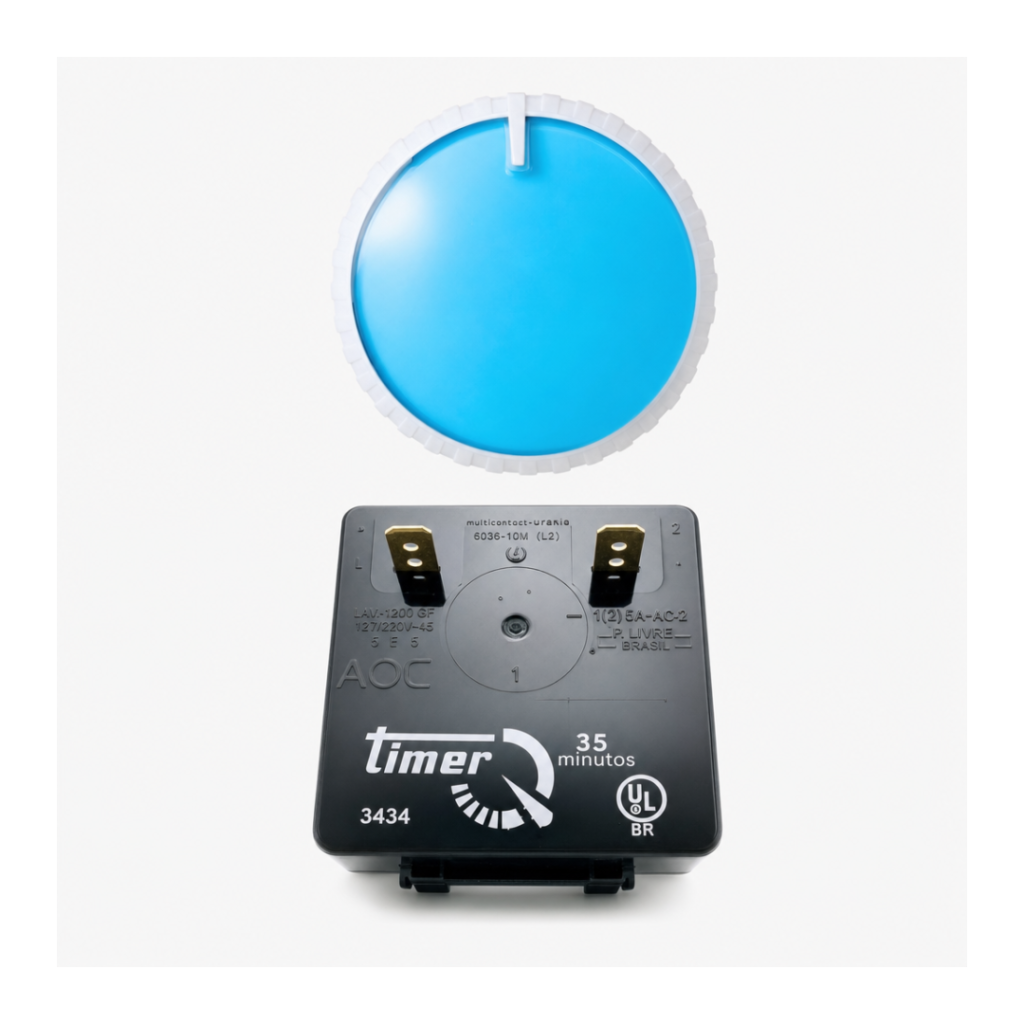 Botão + Timer Tanquinho Latina Safira La555 La551 127/220v – Manutenção de Timers: sinais de desgaste e quando avaliar a troca