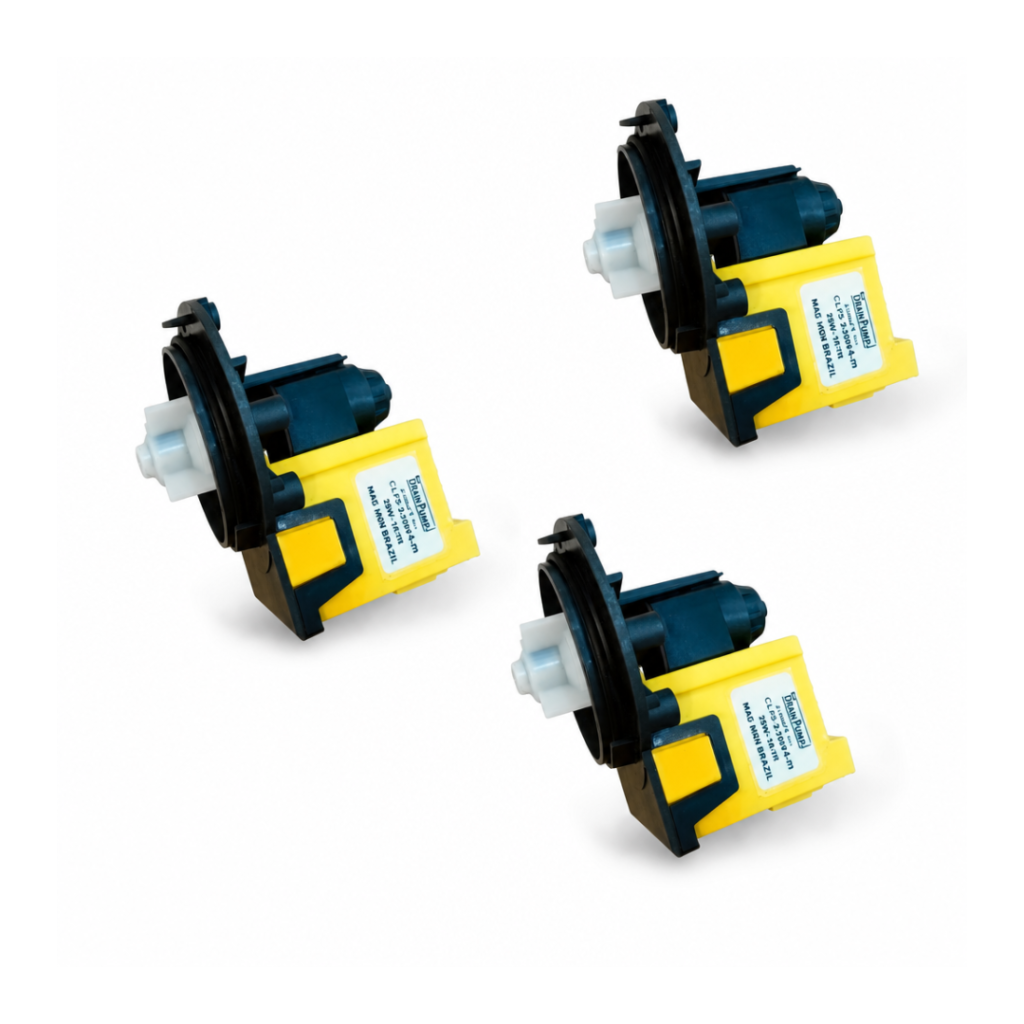 3 Eletrobombas Universal Brastemp / Consul / Electrolux 110v 110 – Como escolher peças de Bombas e conferir a compatibilidade
