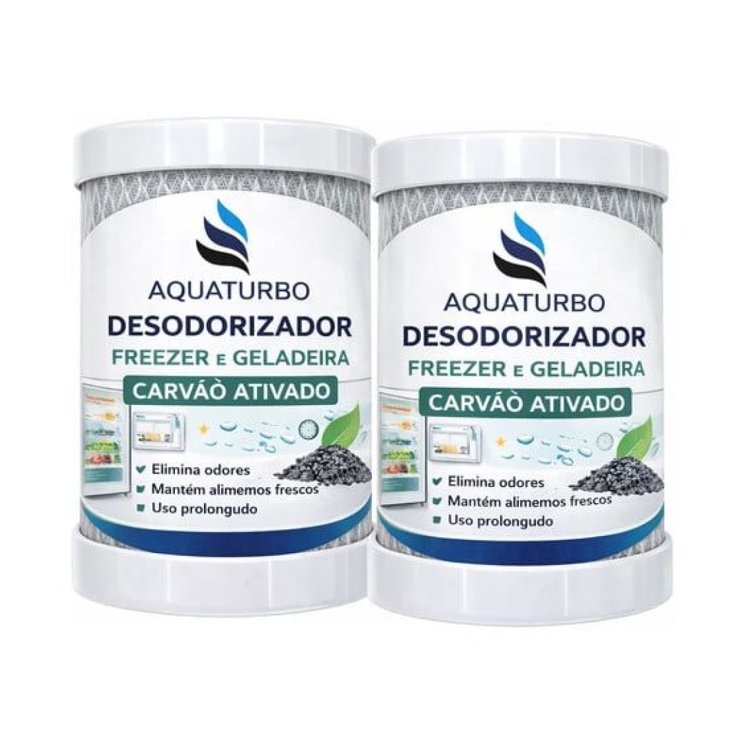 Kit 2 Neutralizador Antiodor Para Refrigerador Aquaturbo